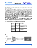 Предварительный просмотр 2 страницы Datexel DAT 6000 SERIES User Manual