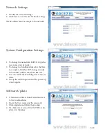 Предварительный просмотр 3 страницы Datexel DAT8016 Setup Manual