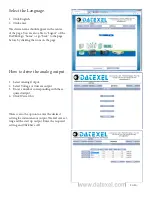 Предварительный просмотр 2 страницы Datexel DAT8024 Setup Manual