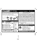 Datexx DF-15 Duo User Manual preview