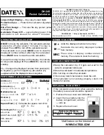 Datexx DH-245 User Manual preview