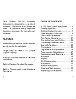 Preview for 2 page of Datexx ECO-CALC DS-700 Owner'S Manual