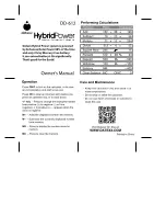 Datexx Hybrid Power DD-612 Owner'S Manual preview