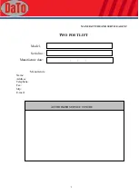 Preview for 2 page of Dato LJCC2045A User Manual