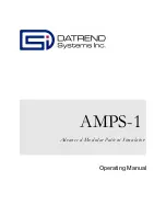 Предварительный просмотр 1 страницы DATREND Systems AMPS-1 Operating Manual