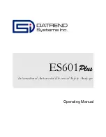 DATREND Systems ES601 Plus Operating Manual предпросмотр