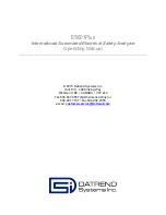 Preview for 3 page of DATREND Systems ES601 Plus Operating Manual