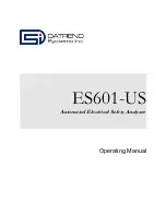 Preview for 1 page of DATREND Systems ES601-US Operating Manual