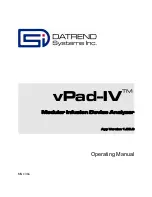 Preview for 1 page of DATREND Systems vPad-IV Operating Manual