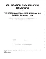 Предварительный просмотр 2 страницы Datron 1061 Service Handbook