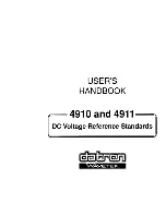 Предварительный просмотр 1 страницы Datron 4910 User Handbook Manual