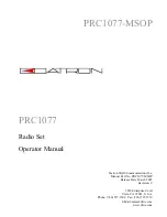 Datron PRC1077 Operator'S Manual preview