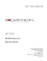 Datron RT7000 Operator'S Manual preview