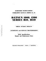 Предварительный просмотр 3 страницы Datsun 1000 Workshop Manual