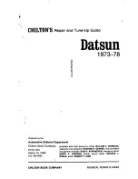 Preview for 3 page of Datsun 1200 1973 Repair Manual