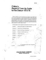 Preview for 222 page of Datsun 1200 1973 Repair Manual