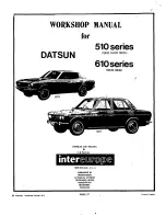 Preview for 2 page of Datsun 1300 Workshop Manual