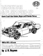 Preview for 1 page of Datsun 1968-1973 510 Owners Workshop Manual