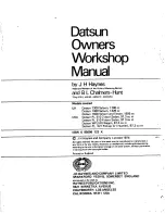 Preview for 2 page of Datsun 1968-1973 510 Owners Workshop Manual