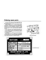 Preview for 10 page of Datsun 1968-1973 510 Owners Workshop Manual