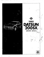 Preview for 1 page of Datsun 1980 200SX Service Manual