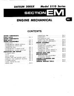 Preview for 50 page of Datsun 1980 200SX Service Manual