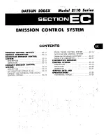 Preview for 133 page of Datsun 1980 200SX Service Manual