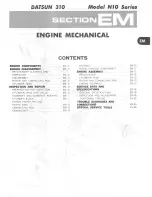 Preview for 45 page of Datsun 1980 310 Service Manual