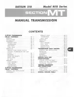 Preview for 184 page of Datsun 1980 310 Service Manual