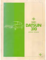 Datsun 1981 310 Service Manual preview