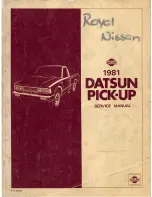 Datsun 1981 Pick-Up Service Manual предпросмотр