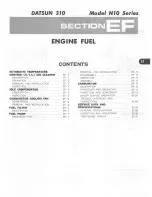 Preview for 83 page of Datsun 310 N10 Series 1979 Service Manual