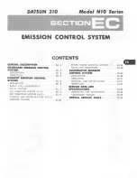 Preview for 110 page of Datsun 310 N10 Series 1979 Service Manual