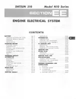 Preview for 144 page of Datsun 310 N10 Series 1979 Service Manual