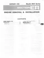 Preview for 182 page of Datsun 310 N10 Series 1979 Service Manual