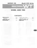 Preview for 282 page of Datsun 310 N10 Series 1979 Service Manual