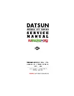 Preview for 3 page of Datsun 411 Series Service Manual