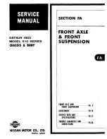 Preview for 97 page of Datsun 610 Series 1973 Service Manual