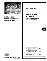 Preview for 121 page of Datsun 610 Series 1973 Service Manual