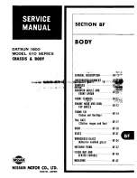 Preview for 192 page of Datsun 610 Series 1973 Service Manual