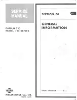 Предварительный просмотр 5 страницы Datsun 710 1975 Service Manual