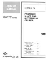 Предварительный просмотр 319 страницы Datsun 710 1975 Service Manual