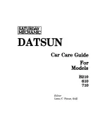 Preview for 2 page of Datsun B210 Car Care Manual