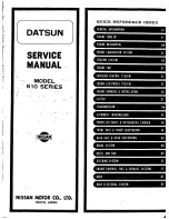 Предварительный просмотр 3 страницы Datsun Bluebird 180 B Service Manual