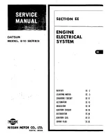 Предварительный просмотр 110 страницы Datsun Bluebird 180 B Service Manual