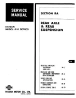 Предварительный просмотр 321 страницы Datsun Bluebird 180 B Service Manual