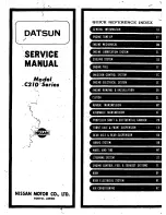 Preview for 3 page of Datsun C210 series Manual