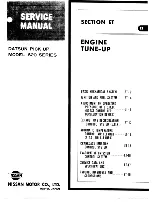 Preview for 12 page of Datsun Pick-Up 1974 Service Manual