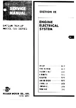 Preview for 124 page of Datsun Pick-Up 1974 Service Manual