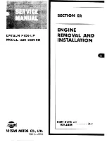 Preview for 160 page of Datsun Pick-Up 1974 Service Manual